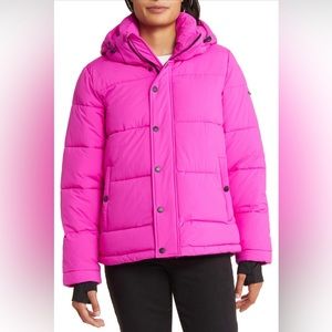 BCBG Generation Hot Pink Puffer Jacket XL